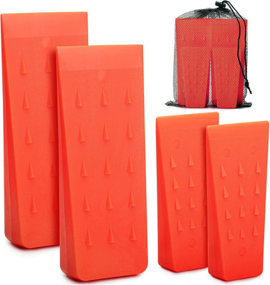 - Tree Felling Wedges with Spikes, 4Pack, 5.5'' & 8'' Wedges with Storage Bag, Spl