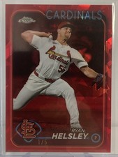 2024 Topps Chrome Update RYAN HELSLEY Red Sapphire Refractor 1/5 #USCS263