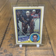 Tom Barrasso Rookie Card RC 1984-85 O-Pee-Chee #18. rookie card picture