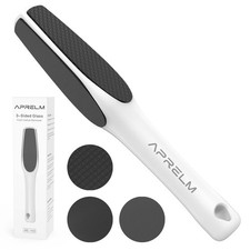 AprElm 3-Sided Nano Glass Foot Callus Remover, 1 Count Pack of 1 , White