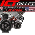 LS Low Mount Alternator Bracket for Electric Water Pump w/ Tensioner - Truck