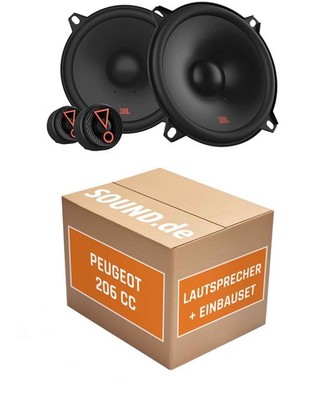 Lautsprecher Boxen vorne JBL Stage3 507CF für Peugeot 206 CC 2x Tief-Mitteltöner