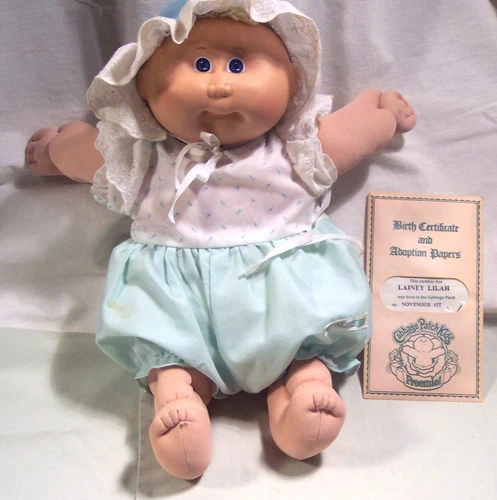1978 1982 Cabbage Patch Kids Doll / Preemie / Lainey Lilah / Excellent Condition