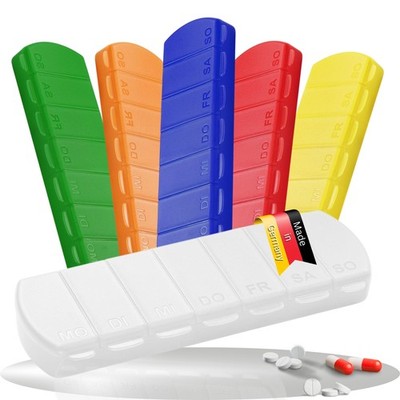 Aufbewahrungsdose SEVEN DAYS Tablettenbox mit Wochentagen Medikamentendosierer