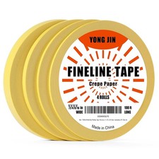 YONGJIN Multi-Size Pinstripe Tape, Fine Line Masking Tape 1/16, 1/8, 1/4, 1/2