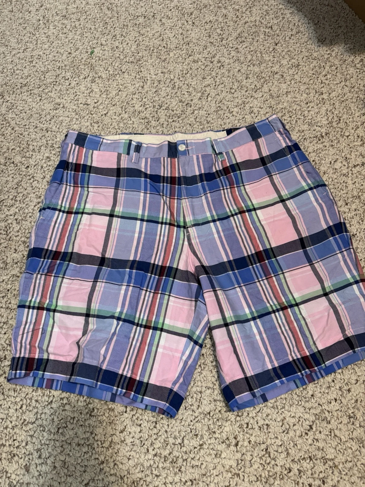 Polo Ralph Lauren Classic Fit 9’’ Plaid Chino Shorts Size 36