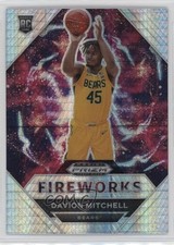 2021-22 Panini Prizm Draft Picks Fireworks Hyper Prizm Davion Mitchell #11 15xf