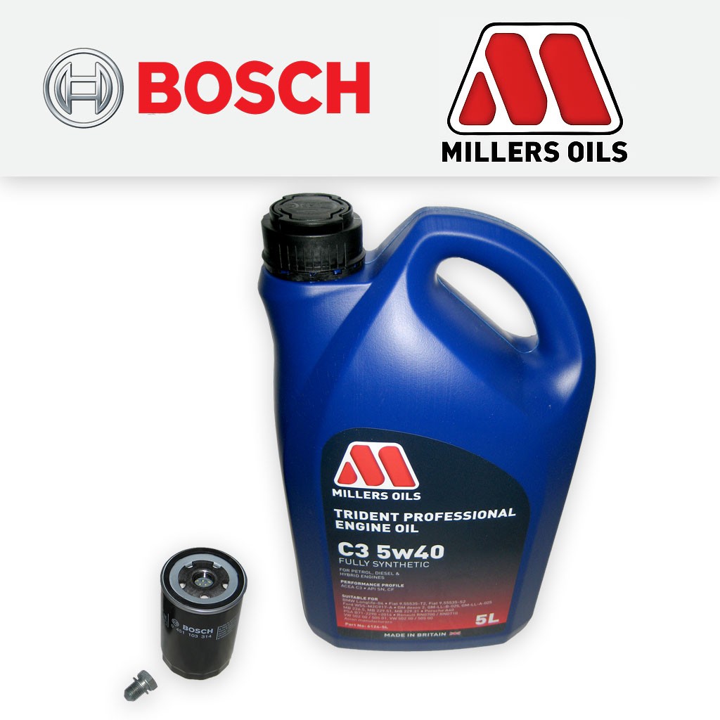 SERVICE KIT for AUDI A4 (B6) 2.0 16V FSI OIL FILTER +5w40 OIL (2002-2005)