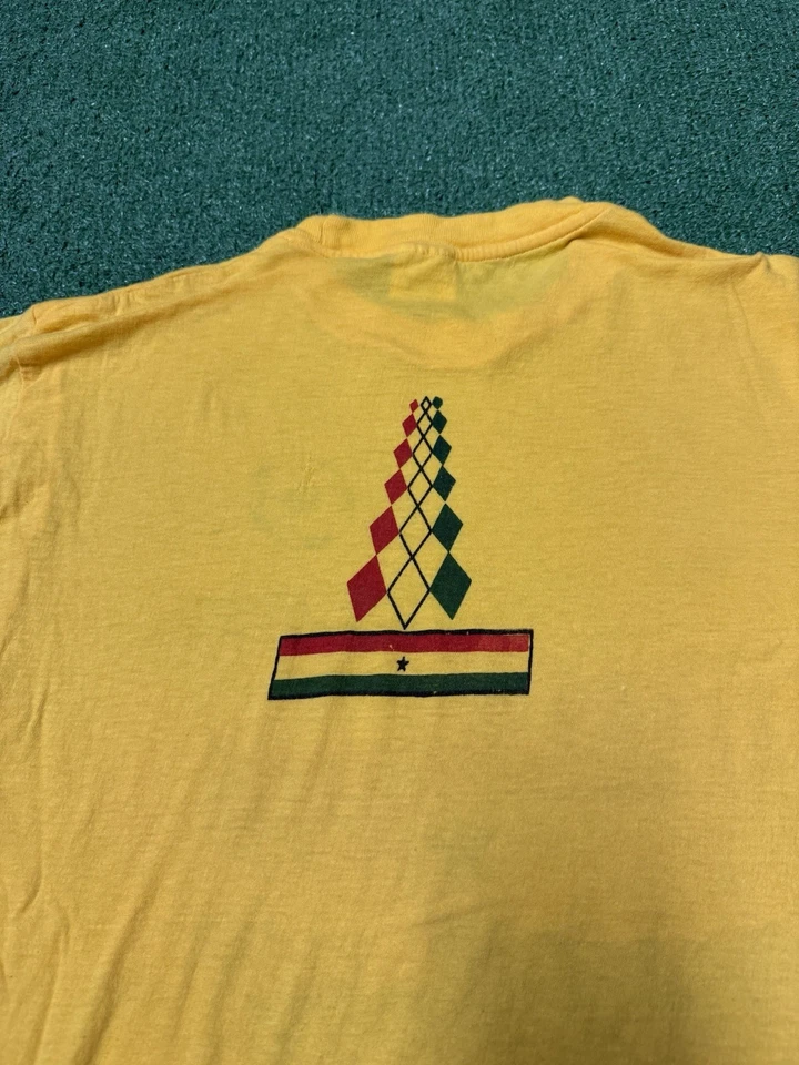 Vintage 90s Ghana National Soccer Shirt Men’s Size XL (Medium) Yellow Football - Image 4 of 4