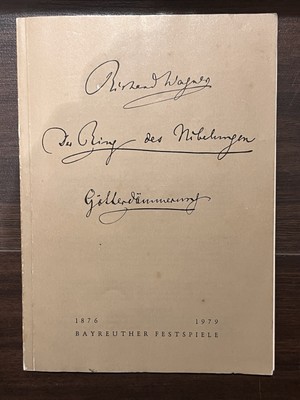 Programmheft Wagner Ring d Nibelungen Götterdämmerung Bayreuther Festspiele 1979