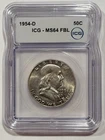 1954-D Franklin Half Dollar 50c ICG Graded MS64 FBL