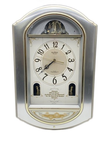 RHYTHM Interior Grocery WHT 4mn427rh Clock SMALLWORLD Used