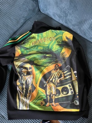 Adidas Originals Vintage Retro oldschool RAR selten XL Kingston Jamaica Jamaika 