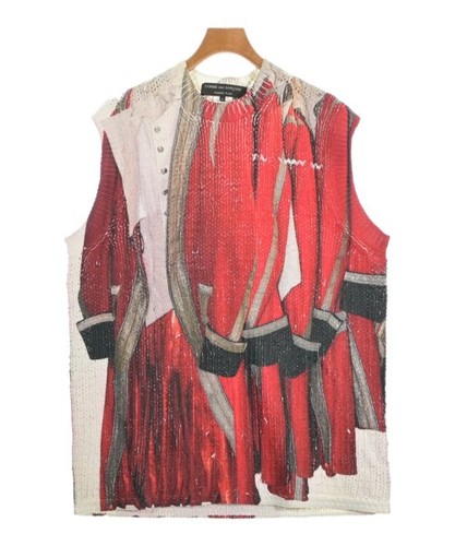 COMME des GARCONS HOMME PLUS Vests RedxWhite(Patterned) XL 2200667708662 - Foto 1 di 6