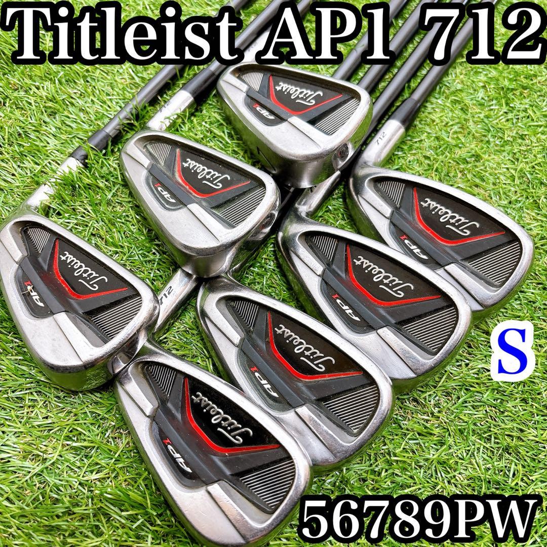Titleist AP1 712 Iron Set 5-9 PW GW Fujikura ROMBAX 6C 60 Graphite Stiff RH 7pc