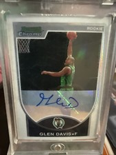 2007-08 Bowman chrome  -  Rookie Glen Davis #134 Refractor Autographs /599 