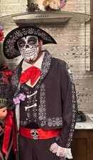 Day Of The dead Men Costume L