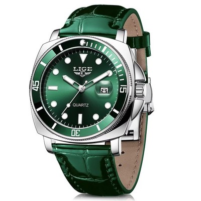 SACOSDING Quartz Watches for Men Stainless Steel Waterproof Analog Watch Luxury