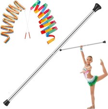 Kids Baton Twirling Dance Gymnastics 28 Inch Stainless Steel Black