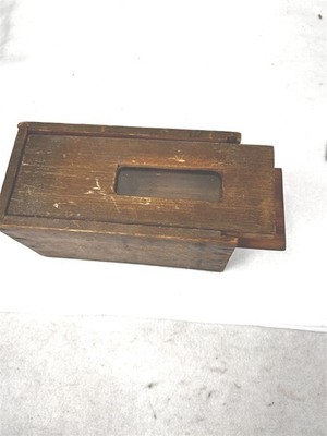 antique bee box move the queen two compartments wooden /glass hand made 