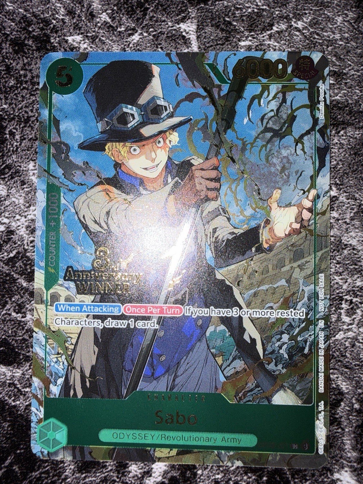 Sabo - OP09-027 (3rd Anniversary Winner) OP09-027 One Piece Promotion Cards Foil