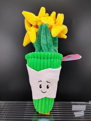 Cute Face Flower Pot Plush Sunflower Cactus Gag Gift Toy
