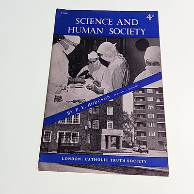 Science and Human Society Hodgson Vintage Paperback Book