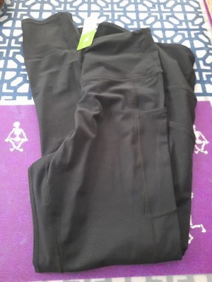 Womans Let s Fit Size XXL Black Leggings