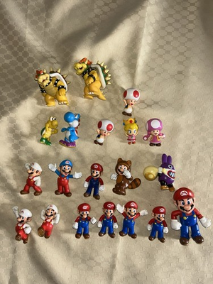 #ad Lot Of 20 Jakks Pacific Mario Mini Figures Baby Peach Bowser Toad $59.99
