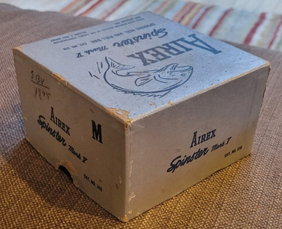 Vintage Airex Bache Brown Spinster Mark 5 Reel In Box With Papers
