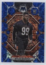 2023 Panini Mosaic Rookies No Huddle Blue Prizm 7/75 Myles Murphy #351 00dh