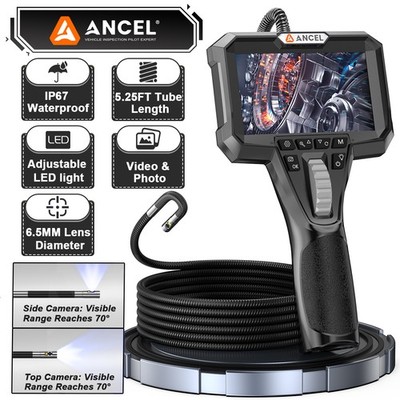 ANCEL AN302 Two-Way Articulating Borescope Dual Lens Endoscope Inspection Camera