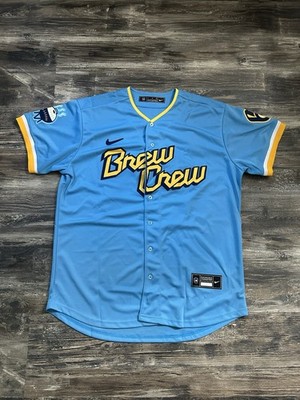 Brewers City Connect Milwaukee Baseball Jersey Milwaukee Brewers