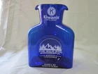 BLUE BLENKO GLASS PITCHER KIWANIS CONFERENCE DANIELS WV