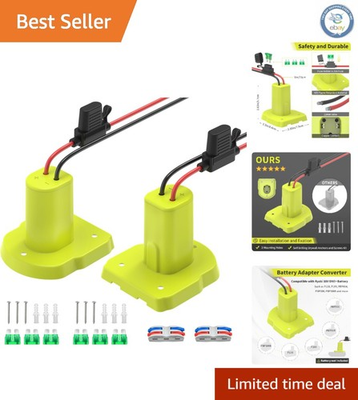 #ad #ad DIY Essential: 2 Pack Ryobi 18V One Battery Adapters with Safety Features $29.95