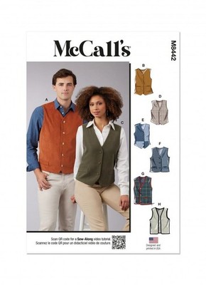 McCalls Papier Schnittmuster 8442