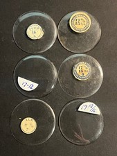 LOT OF 6 GLASS POCKET WATCH CRYSTALS SIZE 17 REPLACEMENT PARTS
