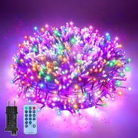 LED Lichterkette 24M 200 Leds Mit Fernbedienung Timer 8 Blinkmodi Innen AußEn