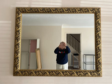 Antique Vintage Large Gold Framed Mirror