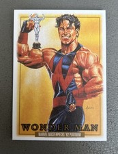 🔥 2024 WONDER MAN🔥 Marvel masterpieces ‘92 platinum #93 CANVAS