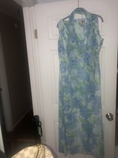 Adrianna Papell Occasions Gown Floral Prom Wedding Formal Size M