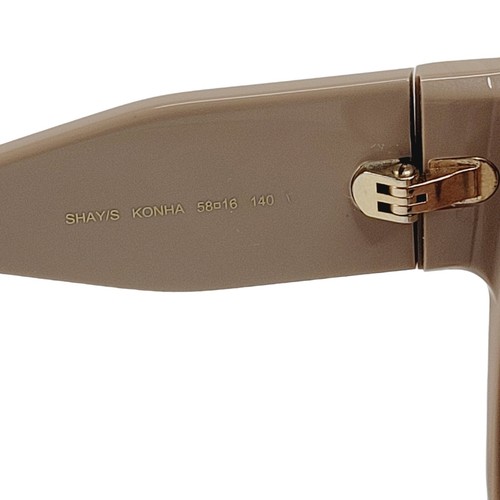 Jimmy Choo Sunglasses Shay S Konha Nude Glitter Brown 58-16-140 $389 Pls READ⬇ - Picture 4 of 12