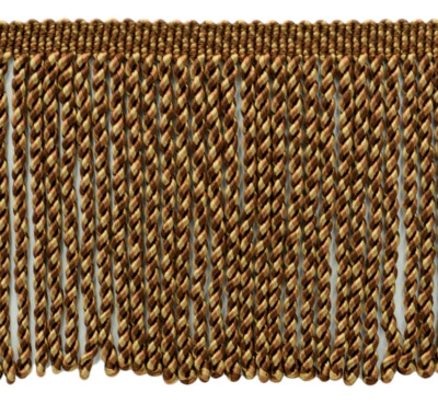 Toast, Camel Beige, Oak Brown/6'' Bullion Fringe Trim/Color: PR03/By the Yard