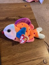Ty Beanie Babies Lips the Fish, 1999, EX w/ tag