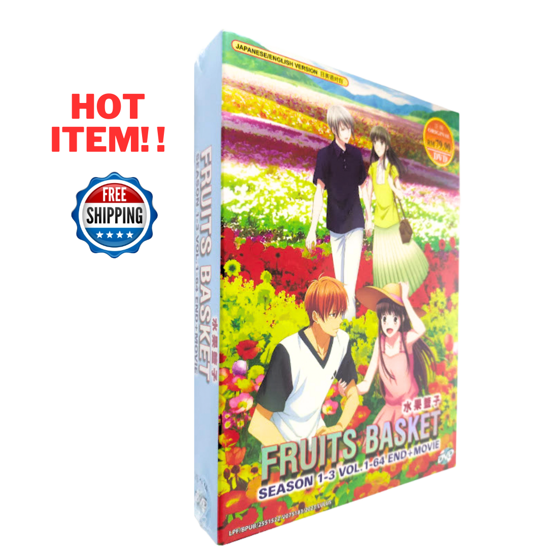Anime DVD Fruits Basket Season 1-3 Complete Collection 1-64 End+