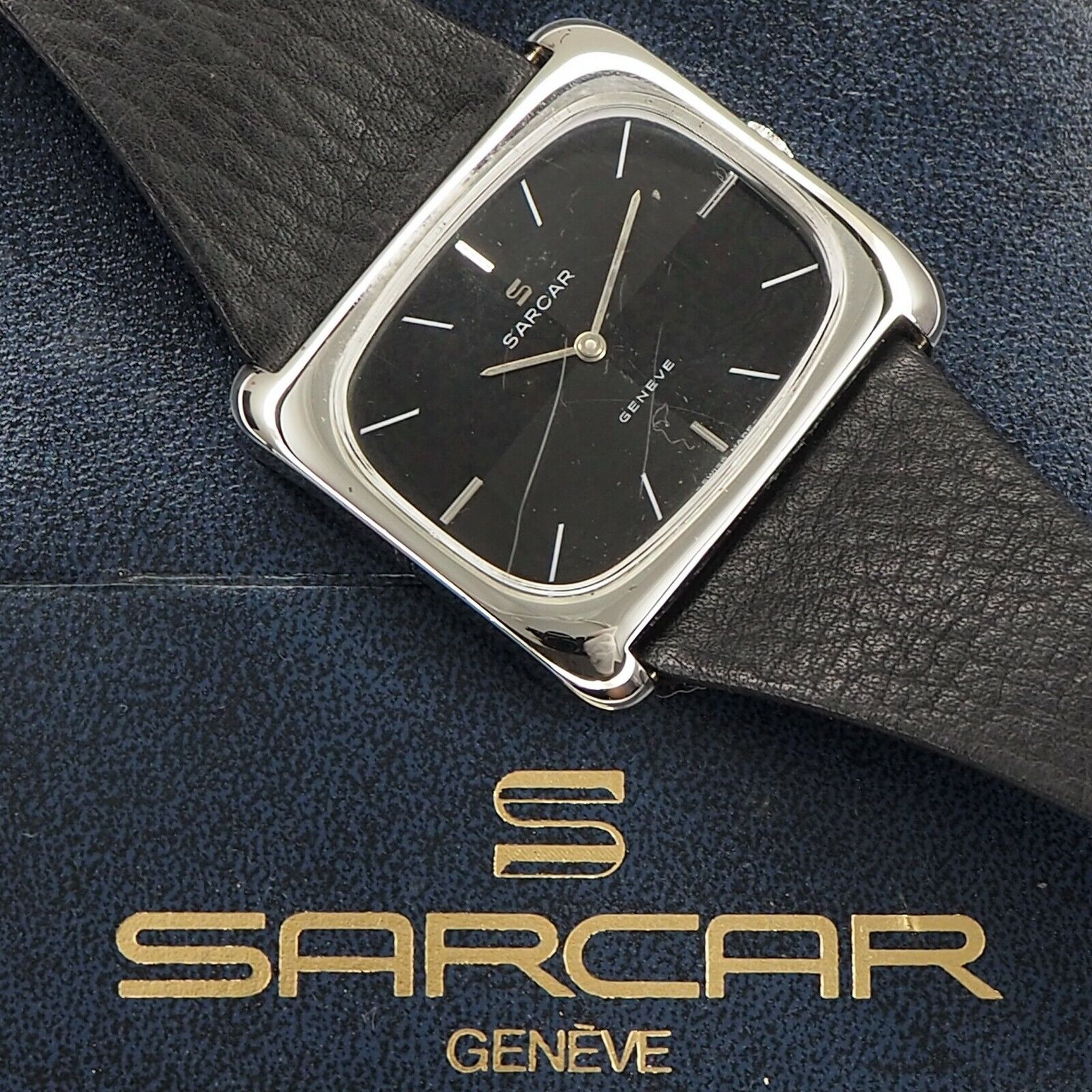 Sarcar Stainless Steel Wristwatch-kultuhr from the 1970er Years-NOS UNWORN!