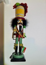 Kurt Holly Adler Hollywood Collections Wine Barrel Christmas Nutcracker 18"