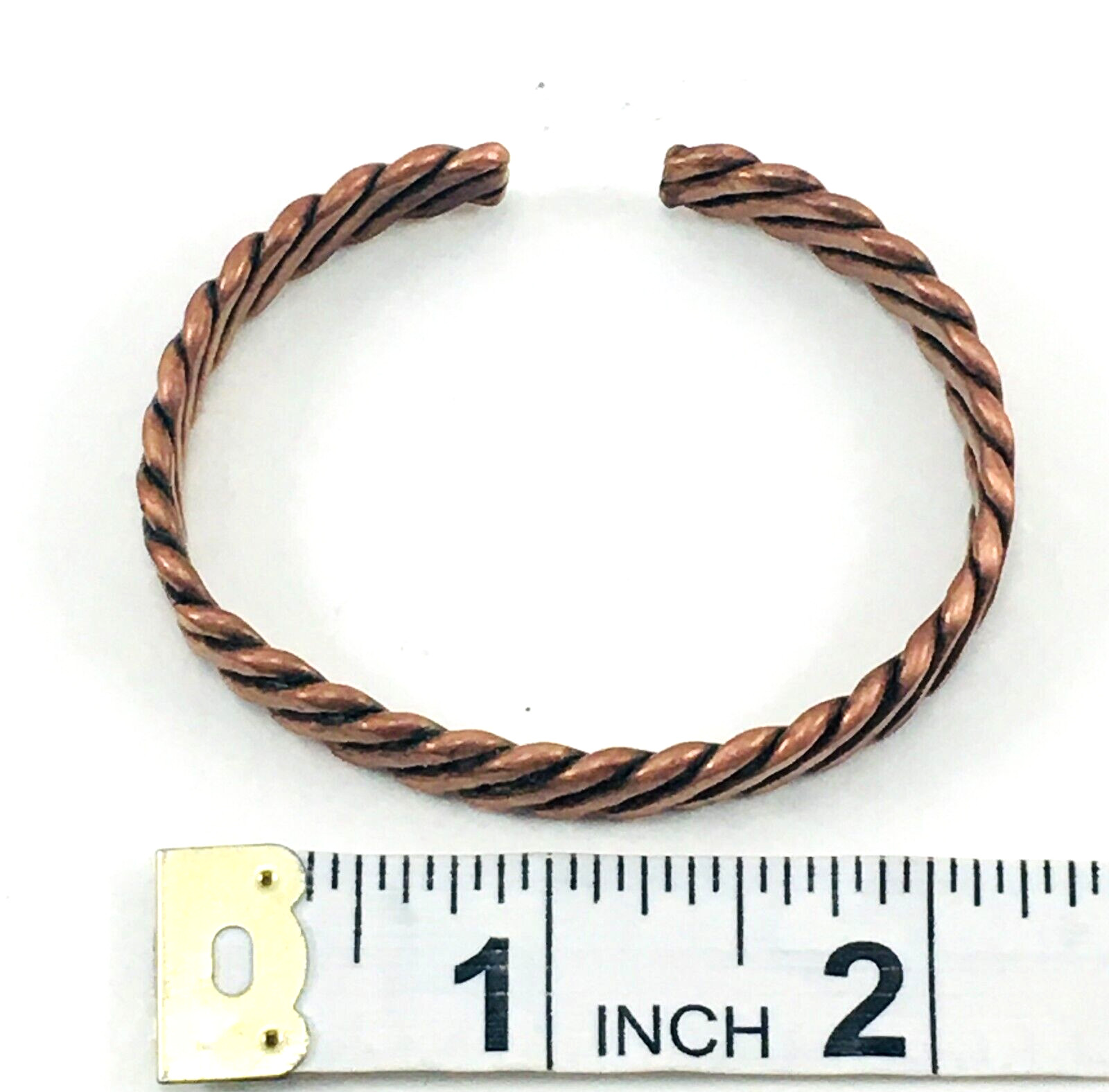Bracelet Double Weave Solid Copper Adjustable Cla… - image 5