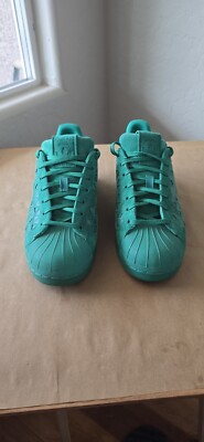 Adidas Shoes Mens Green Superstar Xeno Reflective Sneakers