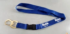 MODELO BEER LANYARD QUICK RELEASE CLIP BOTTLE OPENER KEY BADGE HOLDER BLUE NEW